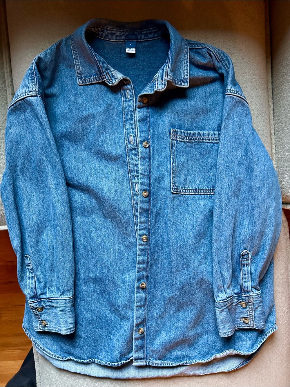 Old Navy Denim Button-Front Shirt Jacket